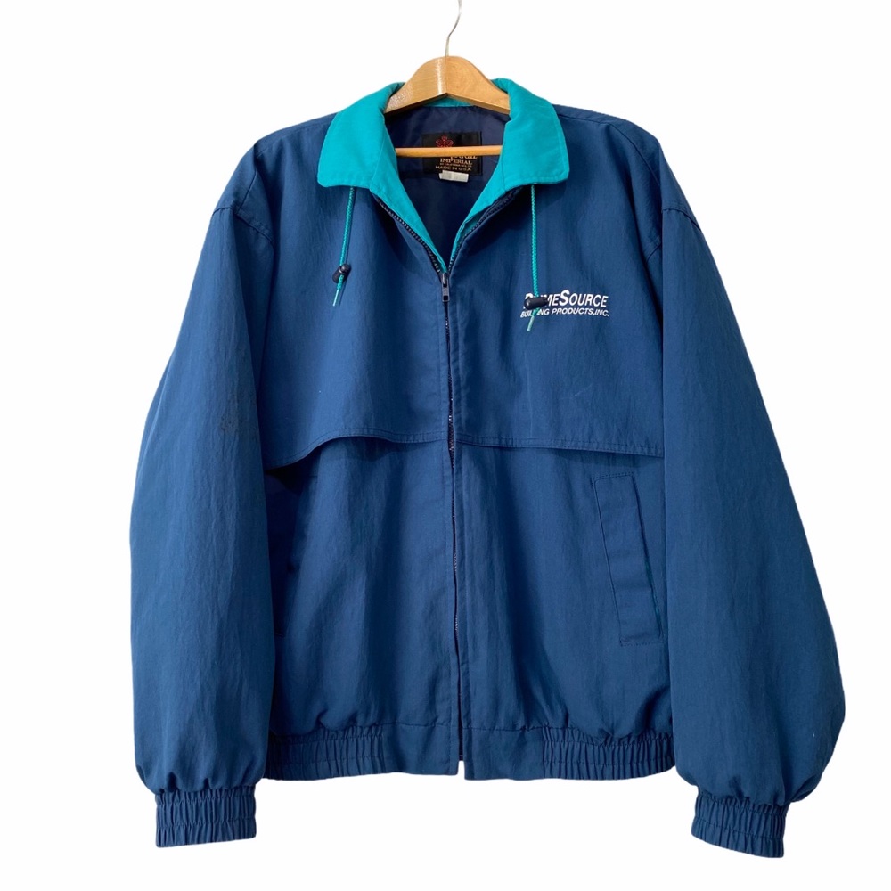 California Imperial blue bomber jacket full zip